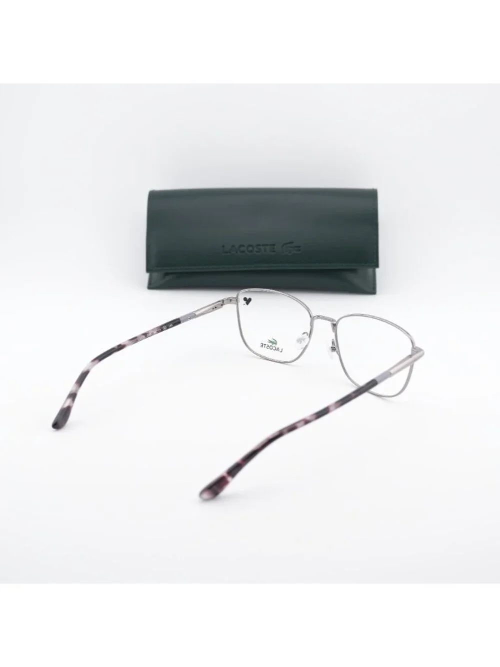 Lacoste L2317 033 Rectangle Eyeglasses 54mm - Gunmetal